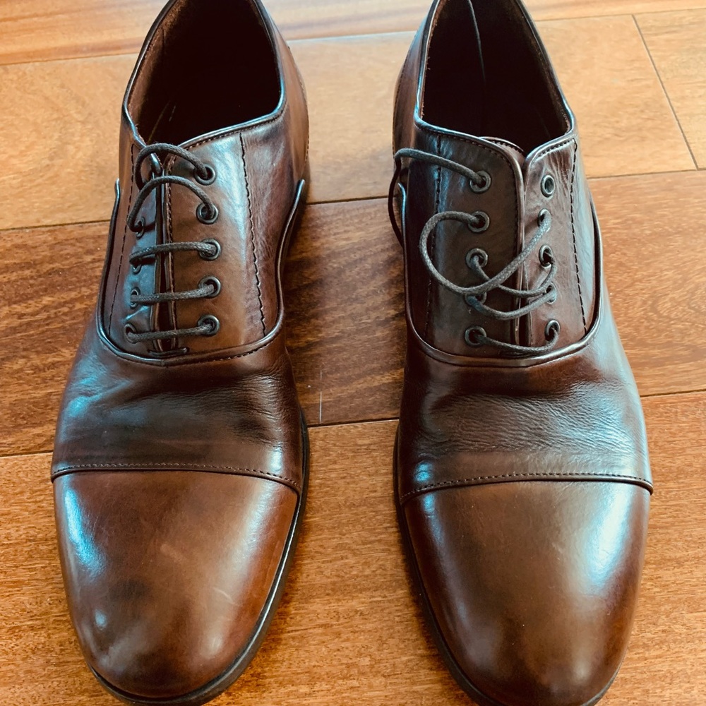 Barneys New York Brown Leather Men’s Shows Size 8